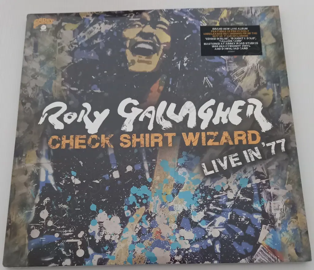Rory Gallagher, Check Shirt Wizard (Live In '77) (Sealed album) Image 1++